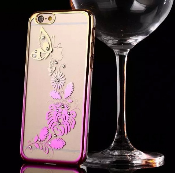 Пластиковая накладка Nice со стразами для Apple iPhone 6/6s (4.7) (Бабочка / золотой / розовый) Пластиковая накладка Nice со стразами для Apple iPhone 6/6s (4.7) (Бабочка / золотой / розовый)Описание:производитель: Epik;совместимость: смартфон Apple iPhone 6/6s (4.7);материал: пластик;тип изделия: накладка.Особенности:оригинальный дизайн;украшен стразами;не деформируется;механизм легкой фиксации;легкая очистка.<br><br>Тип: Чехол<br>Бренд: Epik<br>Материал: TPU