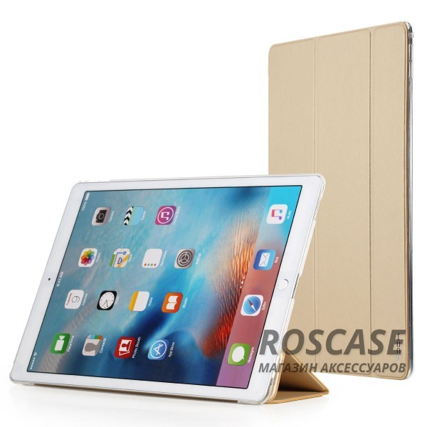 Чехол (книжка) Rock Touch series для Apple iPad Pro 12,9 (Золотой / Gold) Чехол (книжка) Rock Touch series для Apple iPad Pro 12,9 (Золотой / Gold)Описание: компания разработчик: Rock;совместимость с устройством модели: Apple iPad Pro 12,9;материал изготовления: синтетическая кожа, искусственная кожа;конфигурация: чехол в виде книжки.Особенности:максимально высокая прочность и износоустойчивость;классический дизайн, сочетающий модные тренды;функция Sleep mode;длительный срок службы.<br><br>Тип: Чехол<br>Бренд: ROCK<br>Материал: Искусственная кожа