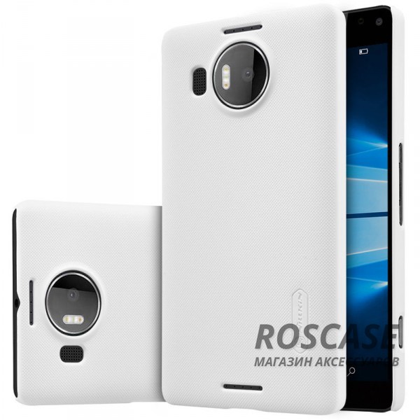 Чехол Nillkin Matte для Microsoft lumia 950 XL (+ пленка) (Белый) Чехол Nillkin Matte для Microsoft lumia 950 XL (+ пленка) (Белый)Описание:производитель - компания Nillkin;материал - поликарбонат;совместим с Microsoft lumia 950 XL;тип - накладка. Особенности:матовый;прочный;тонкий дизайн;не скользит в руках;не выцветает;пленка в комплекте.<br><br>Тип: Чехол<br>Бренд: Nillkin<br>Материал: Поликарбонат
