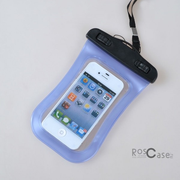 Водонепроницаемый пластиковый чехол для телефона 3.5-5.5 дюйма (Синий)