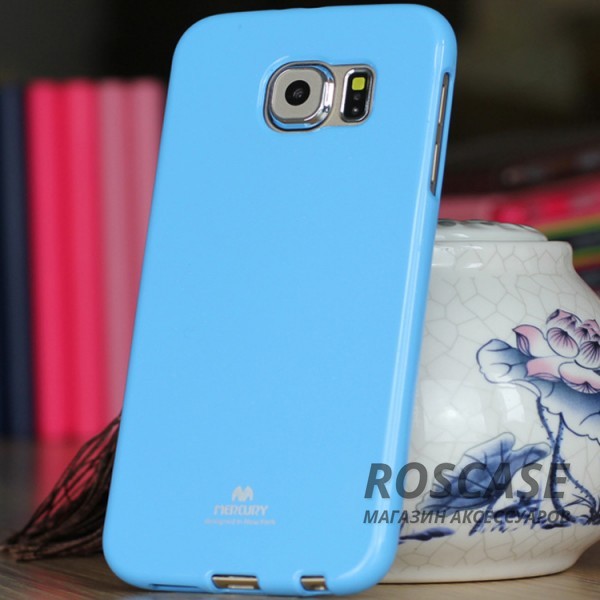 TPU чехол Mercury Jelly Color series для Samsung Galaxy S6 G920F/G920D Duos (Голубой) TPU чехол Mercury Jelly Color series для Samsung Galaxy S6 G920F/G920D Duos (Голубой)Описание: бренд: Mercury;совместимость: Samsung Galaxy S6 G920F/G920D Duos;материал: термополиуретан;тип: накладка.Особенности:яркие расцветки;гладкая поверхность;не скользит в руках;надежно фиксируется;Непритязателен в уходе.<br><br>Тип: Чехол<br>Бренд: Mercury<br>Материал: TPU