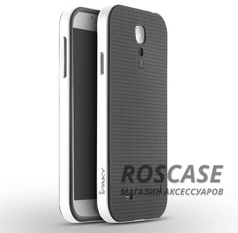 Чехол iPaky TPU+PC для Samsung i9500 Galaxy S4 (Черный / Белый) Чехол iPaky TPU+PC для Samsung i9500 Galaxy S4 (Черный / Белый)Описание:компания-разработчик: iPaky;совместимость с устройством модели: Samsung i9500 Galaxy S4;материал изделия: термопластический полиуретан, поликарбонат;конфигурация: накладка-бампер.Особенности:стильный дизайн;высокий класс прочности и износоустойчивости;матовая поверхность;легко и надежно фиксируется на смартфоне;имеет все необходимые функциональные вырезы.<br><br>Тип: Чехол<br>Бренд: Epik<br>Материал: TPU