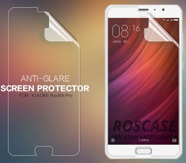 Защитная пленка Nillkin для Xiaomi Redmi Pro Защитная пленка Nillkin для Xiaomi Redmi ProОписание:бренд: Nillkin;разработана для Xiaomi Redmi Pro;материал: полимер;тип: защитная пленка. Особенности:учитывает все особенности экрана;защищает от царапин и потертостей;функция анти-блик;обеспечивает приватность информации на дисплее;защищает от ультрафиолетового излучения;ультратонкая.<br><br>Тип: Защитная пленка<br>Бренд: Nillkin