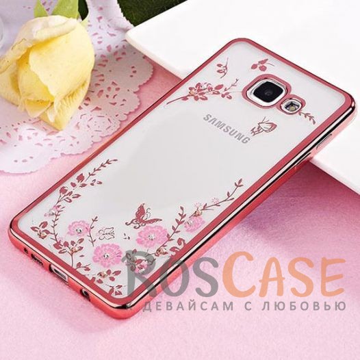 Прозрачный чехол с цветами и стразами для Samsung A320 Galaxy A3 (2017) с глянцевым бампером (Розовый золотой/Розовые цветы) Прозрачный чехол с цветами и стразами для Samsung A320 Galaxy A3 (2017) с глянцевым бампером (Розовый золотой/Розовые цветы)Описание:совместим с Samsung A320 Galaxy A3 (2017);глянцевая окантовка, цветочный узор;материал - TPU;тип - накладка.<br><br>Тип: Чехол<br>Бренд: Epik<br>Материал: TPU