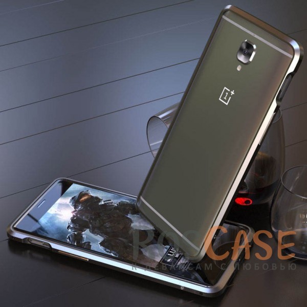 Алюминиевый бампер Luphie Blade Sword для OnePlus 3 / OnePlus 3T ( one color) (Серый) Алюминиевый бампер Luphie Blade Sword для OnePlus 3 / OnePlus 3T ( one color) (Серый)Описание:бренд - Luphie;материал - алюминий;разработан для OnePlus 3 / OnePlus 3T;тип - бампер.Особенности:прочный алюминий;в наличии все вырезы;ультратонкий дизайн;защита граней от ударов и царапин;ответка для установки в комлекте.<br><br>Тип: Чехол<br>Бренд: Luphie<br>Материал: Металл