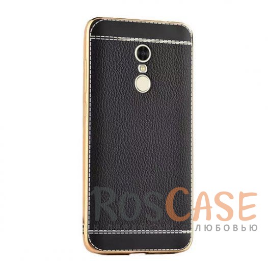 TPU чехол Genuine Leather and Steel Series для Xiaomi Redmi Note 4 (Черный) TPU чехол Genuine Leather and Steel Series для Xiaomi Redmi Note 4 (Черный)<br><br>Тип: Чехол<br>Бренд: Epik<br>Материал: TPU