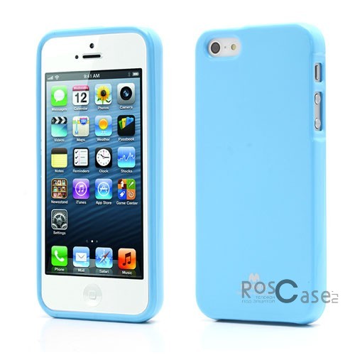 TPU чехол Mercury Jelly Color series для Apple iPhone 5/5S/SE (Голубой) TPU чехол Mercury Jelly Color series для Apple iPhone 5/5S/SE (Голубой)Описание: Изготовлен компанией Mercury;Спроектирован персонально для Apple iPhone 5/5S/5SE;Материал: термополиуретан;Форма: накладка.Особенности:Исключается появление царапин и возникновение потертостей;Восхитительная амортизация при любом ударе;Гладкая поверхность;Не подвержен деформации;Непритязателен в уходе.<br><br>Тип: Чехол<br>Бренд: Mercury<br>Материал: TPU