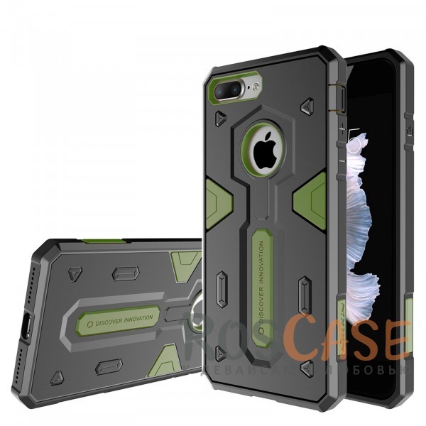 TPU+PC чехол Nillkin Defender 2 для Apple iPhone 7 plus (5.5) (Зеленый) TPU+PC чехол Nillkin Defender 2 для Apple iPhone 7 plus (5.5) (Зеленый)Описание:производитель - Nillkin;совместим с Apple iPhone 7 plus (5.5);материал - термополиуретан, поликарбонат;тип - накладка. Особенности:в наличии все вырезы;противоударный;стильный дизайн;надежно фиксируется;защита от повреждений.<br><br>Тип: Чехол<br>Бренд: Nillkin<br>Материал: TPU
