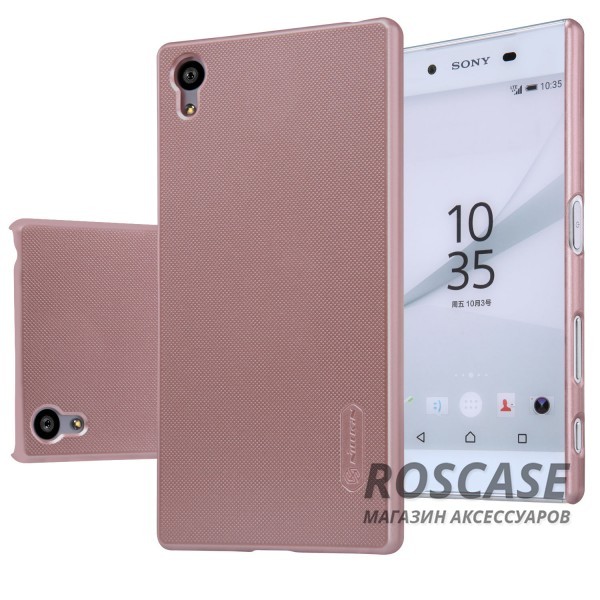 Чехол Nillkin Matte для Sony Xperia Z5 (+ пленка) (Розовый / Rose Gold) Чехол Nillkin Matte для Sony Xperia Z5 (+ пленка) (Розовый / Rose Gold)Описание:изготовлено: Nillkin;идеально подходит для Sony Xperia Z5;материал: пластик особой закалки;вид: накладка.Особенности:ребристая поверхность;отличные свойства амортизации;длительность использования;защитная пленка для экрана в подарок.<br><br>Тип: Чехол<br>Бренд: Nillkin<br>Материал: Поликарбонат