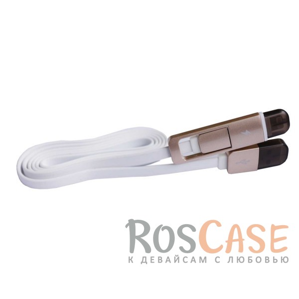 Дата кабель плоский lightning/Micro USB combo Earldom (1m) (Белый) Дата кабель плоский lightning/Micro USB combo Earldom (1m) (Белый)Описание:бренд - Earldom;совместимость - устройства с разъемом lightning, microUSB;материалы - силикон, ПВХ;тип - дата-кабель.Особенности:прочный;длина кабеля - 1 м;плоский;вход - USB 2.0;выход - lightning+microUSB.<br><br>Тип: USB кабель/адаптер<br>Бренд: Epik