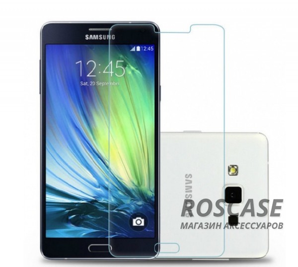 Защитное стекло Ultra Tempered Glass 0.33mm (H+) для Samsung A700H / A700F Galaxy A7 (карт. уп-вка) Защитное стекло Ultra Tempered Glass 0.33mm (H+) для Samsung A700H / A700F Galaxy A7 (карт. уп-вка)Особенности:закругленные грани стекла обеспечивают лучшую фиксацию на экране;стекло очень тонкое - 0,33 мм;отзыв сенсорных кнопок сохраняется;стекло не искажает картинку, так как абсолютно прозрачное;выдерживает удары и защищает от царапин;размеры и вырезы стекла соответствуют особенностям дисплея.<br><br>Тип: Защитное стекло<br>Бренд: Epik