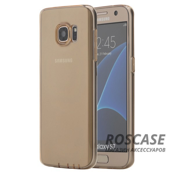 TPU чехол ROCK Ultrathin Slim Jacket для Samsung G930F Galaxy S7 (Золотой / Transparent Gold) TPU чехол ROCK Ultrathin Slim Jacket для Samsung G930F Galaxy S7 (Золотой / Transparent Gold)Описание:разработчик - Rock;разработан с учетом особенностей Samsung G930F Galaxy S7;материал - термополиуретан;тип - накладка. Особенности:соответствие всех вырезов функциям;прозрачный;не трескается;надежная система фиксации;на нем не видны следы от пальцевустойчив к пожелтению.<br><br>Тип: Чехол<br>Бренд: ROCK<br>Материал: TPU