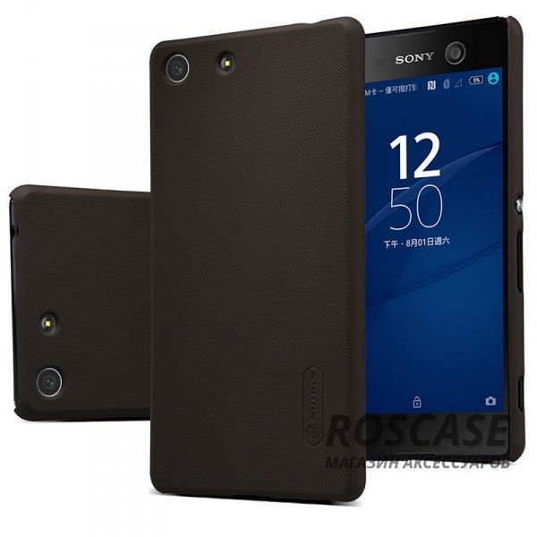 Чехол Nillkin Matte для Sony Xperia M5 / Xperia M5 Dual (+ пленка) (Коричневый) Чехол Nillkin Matte для Sony Xperia M5 / Xperia M5 Dual (+ пленка) (Коричневый)Описание:производитель - Nillkin;материал - поликарбонат;совместим с Sony Xperia M5 / Xperia M5 Dual;тип - накладка. Особенности:матовый;прочный;тонкий дизайн;не скользит в руках;не выцветает;пленка в комплекте.<br><br>Тип: Чехол<br>Бренд: Nillkin<br>Материал: Поликарбонат