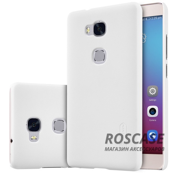 Чехол Nillkin Matte для Huawei Honor 5X / GR5 (+ пленка) (Белый) Чехол Nillkin Matte для Huawei Honor 5X / GR5 (+ пленка) (Белый)Описание:производитель - компания Nillkin;материал - поликарбонат;совместим с Huawei Honor X5 / GR5;тип - накладка. Особенности:матовый;прочный;тонкий дизайн;не скользит в руках;не выцветает;пленка в комплекте.<br><br>Тип: Чехол<br>Бренд: Nillkin<br>Материал: Пластик