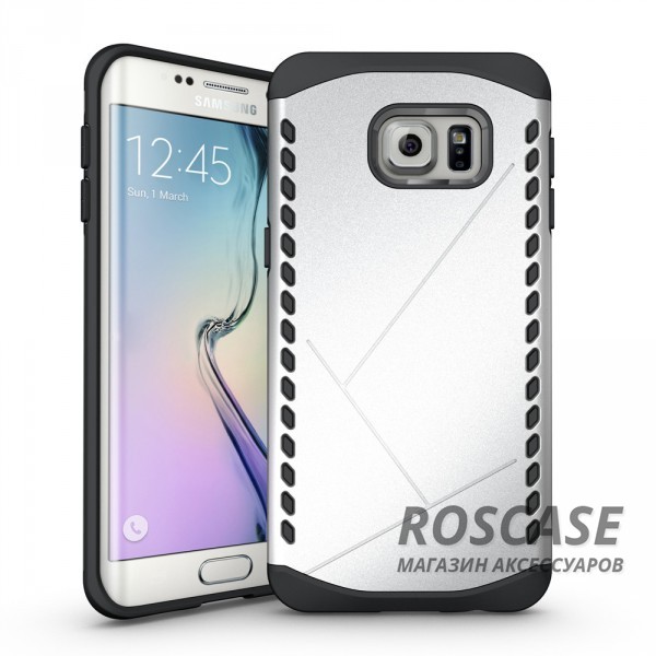 Противоударный защитный чехол Armor для Samsung Galaxy S6 Edge с усиленным прорезиненным бампером (Серебряный) Противоударный защитный чехол Armor для Samsung Galaxy S6 Edge с усиленным прорезиненным бампером (Серебряный)Описание:идеально совместим с Samsung G925F Galaxy S6 Edge;материалы: термополиуретан, поликарбонат;формат: накладка.Особенности:защита от ударов;двойной корпус;не скользит в руках;усиленный бампер;присутствуют все необходимые вырезы.<br><br>Тип: Чехол<br>Бренд: Epik<br>Материал: TPU