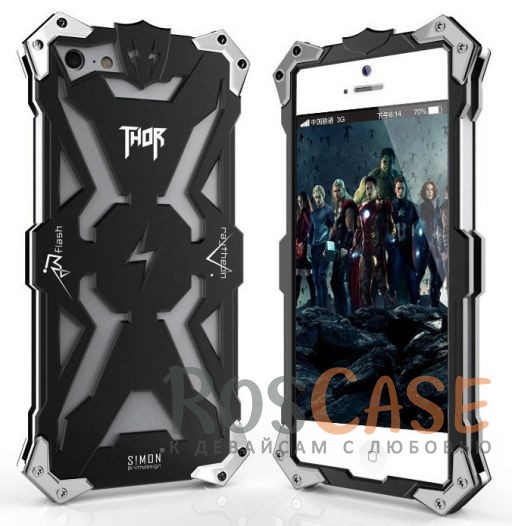 Брутальный металлический чехол SHP для Apple iPhone 5/5S/SE (Черный) Брутальный металлический чехол SHP для Apple iPhone 5/5S/SE (Черный)<br><br>Тип: Чехол<br>Бренд: Epik<br>Материал: Металл