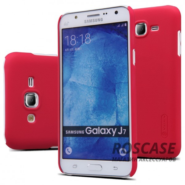 Чехол Nillkin Matte для Samsung J700H Galaxy J7 (+ пленка) (Красный) Чехол Nillkin Matte для Samsung J700H Galaxy J7 (+ пленка) (Красный)Описание:производитель - Nillkin;материал - поликарбонат;совместим с Samsung J700H Galaxy J7;тип - накладка. Особенности:матовый;прочный;тонкий дизайн;не скользит в руках;не выцветает;пленка в комплекте.<br><br>Тип: Чехол<br>Бренд: Nillkin<br>Материал: Поликарбонат