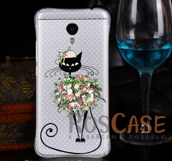 TPU чехол Sweet Art для Meizu M3 Note (с усиленными углами) (Кошка) TPU чехол Sweet Art для Meizu M3 Note (с усиленными углами) (Кошка)<br><br>Тип: Чехол<br>Бренд: Epik<br>Материал: TPU