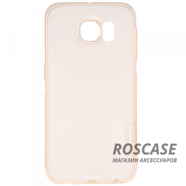 TPU чехол Nillkin Nature Series для Samsung G925F Galaxy S6 Edge (Золотой (прозрачный)) TPU чехол Nillkin Nature Series для Samsung G925F Galaxy S6 Edge (Золотой (прозрачный))Описание:производитель - бренд Nillkin;совместим с Samsung G925F Galaxy S6 Edge;материал - термополиуретан;тип - накладка. Особенности:в наличии все вырезы;не скользит в руках;тонкий дизайн;защита от ударов и царапин;прозрачный.<br><br>Тип: Чехол<br>Бренд: Nillkin<br>Материал: TPU