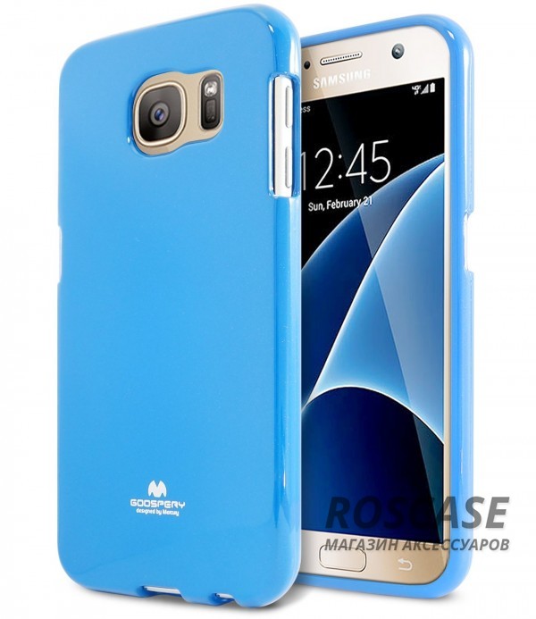TPU чехол Mercury Jelly Color series для Samsung G930F Galaxy S7 (Голубой) TPU чехол Mercury Jelly Color series для Samsung G930F Galaxy S7 (Голубой)Описание: бренд Mercury;совместим с Samsung G930F Galaxy S7;материал: термополиуретан;тип: накладка.Особенности:смягчает удары;гладкая поверхность;не деформируется;легко устанавливается.<br><br>Тип: Чехол<br>Бренд: Mercury<br>Материал: TPU