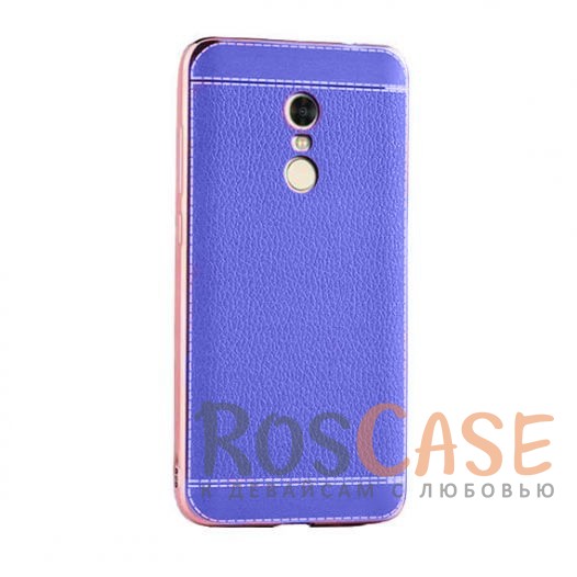 TPU чехол Genuine Leather and Steel Series для Xiaomi Redmi Note 4 (Синий) TPU чехол Genuine Leather and Steel Series для Xiaomi Redmi Note 4 (Синий)<br><br>Тип: Чехол<br>Бренд: Epik<br>Материал: TPU