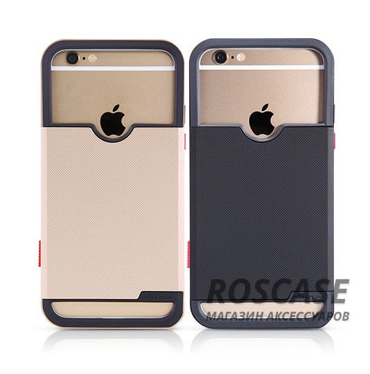 TPU+PC чехол Nillkin Show Photographic для Apple iPhone 6/6s (4.7) TPU+PC чехол Nillkin Show Photographic для Apple iPhone 6/6s (4.7)Описание:компания - Nillkin;совместим с Apple iPhone 6/6s (4.7);материал - термополиуретан, поликарбонат;тип - накладка. Особенности:в наличии все вырезы;фактурная поверхность;кнопка спуска затвора камеры на правой грани;открыт логотип и камера;защита по периметру.<br><br>Тип: Чехол<br>Бренд: Nillkin<br>Материал: TPU