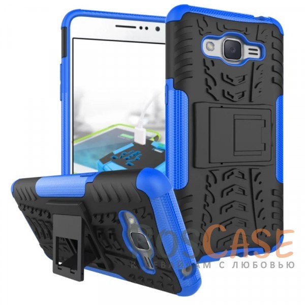 Противоударный двухслойный чехол Shield Samsung G532F Galaxy J2 Prime (2016) с подставкой (Синий) Противоударный двухслойный чехол Shield Samsung G532F Galaxy J2 Prime (2016) с подставкой (Синий)Описание:совместим с Samsung G532F Galaxy J2 Prime (2016);удобная функция подставки;материал - поликарбонат, термополиуретан;тип - накладка.<br><br>Тип: Чехол<br>Бренд: Epik<br>Материал: TPU