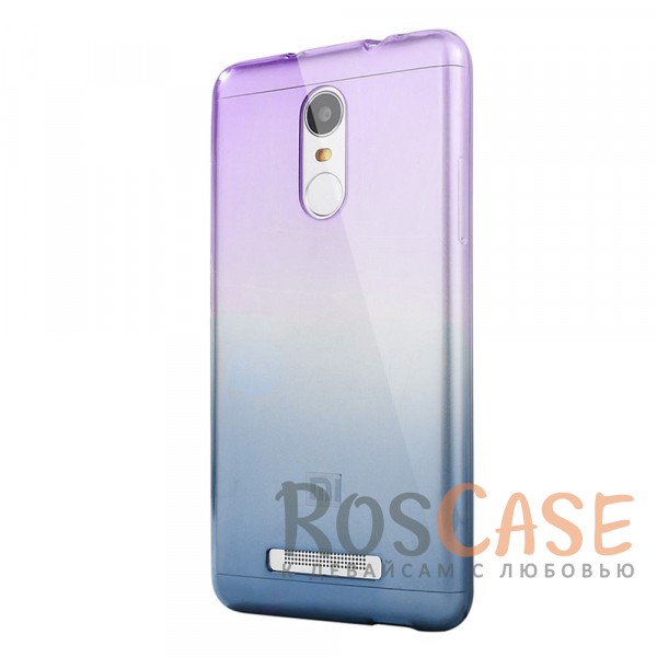 Прозрачный TPU чехол с цветным градиентом для Xiaomi Redmi Note 4 (Фиолетовый / Синий) Прозрачный TPU чехол с цветным градиентом для Xiaomi Redmi Note 4 (Фиолетовый / Синий)<br><br>Тип: Чехол<br>Бренд: Epik<br>Материал: TPU