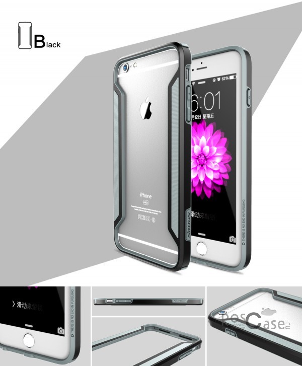 Бампер Nillkin Armor-Border Series для Apple iPhone 6/6s plus (5.5) (Черный) Бампер Nillkin Armor-Border Series для Apple iPhone 6/6s plus (5.5) (Черный)Описание:производитель - Nillkin;совместим с Apple iPhone 6/6s plus (5.5);материал - пластик;форма - бампер. Особенности:тонкий;имеет все необходимые вырезы;прочный;не увеличивает габариты;защищает от ударов и падений;вставка «анти-шок».<br><br>Тип: Чехол<br>Бренд: Nillkin<br>Материал: Пластик