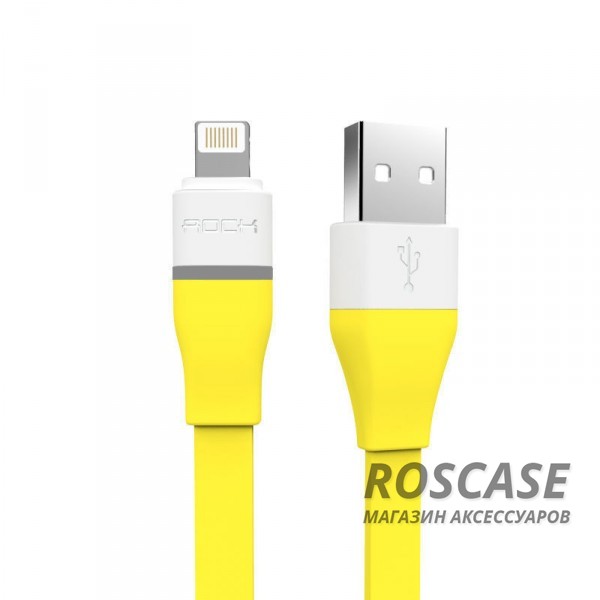 Кабель ROCK Lightning для iPhone 5/5s/5c/SE/6/6 Plus/6s/6s Plus /7/7 Plus (Led / Auto-disconnect) 1м (Желтый / Yellow) Кабель ROCK Lightning для iPhone 5/5s/5c/SE/6/6 Plus/6s/6s Plus /7/7 Plus (Led / Auto-disconnect) 1м (Желтый / Yellow)Описание:бренд Rock;материал - TPE (термоэластопласт);тип - дата кабель;совместимость: Apple iPhone 5/5s/5c/SE/6/6 Plus/6s/6s Plus /7/7 Plus.Особенности:гибкий и пластичный;длина кабеля - 100 см;разъемы - Lightning, USB;индикатор LED;высокая скорость передачи данных;совмещает три в одном: синхронизация данных, передача данных, зарядка;устойчив к воздействию низких температур.<br><br>Тип: USB кабель/адаптер<br>Бренд: ROCK
