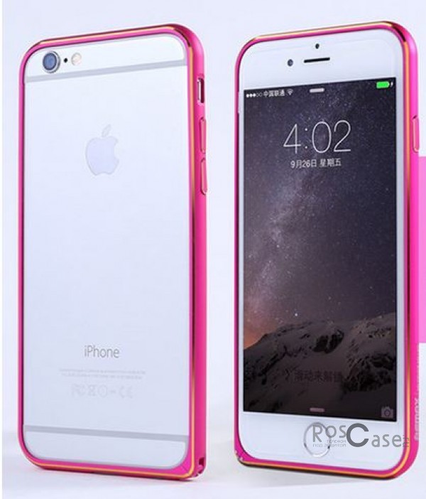 Металлический бампер Remax (защелка) для Apple iPhone 6/6s (4.7) (Розовый) Металлический бампер Remax (защелка) для Apple iPhone 6/6s (4.7) (Розовый)Описание:производитель - Remax;совместимость - Apple iPhone 6/6s (4.7);материал - металл;тип - бампер. Особенности:имеет все нужные вырезы;тонкий дизайн;не деформируется;надежное крепление;защита боковых кнопок.<br><br>Тип: Бампер<br>Бренд: Remax