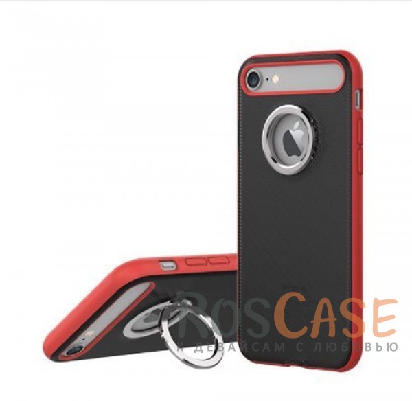 TPU+PC чехол Rock Ring Holder Case M2 Series для Apple iPhone 7 (4.7) (Красный / Red) TPU+PC чехол Rock Ring Holder Case M2 Series для Apple iPhone 7 (4.7) (Красный / Red)Описание:произведен компанией Rock;разработан для Apple iPhone 7 (4.7);материалы: термополиуретан и поликарбонат;тип: накладка.<br><br>Тип: Чехол<br>Бренд: ROCK<br>Материал: TPU
