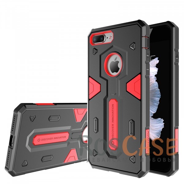 TPU+PC чехол Nillkin Defender 2 для Apple iPhone 7 plus (5.5) (Красный) TPU+PC чехол Nillkin Defender 2 для Apple iPhone 7 plus (5.5) (Красный)Описание:производитель - Nillkin;совместим с Apple iPhone 7 plus (5.5);материал - термополиуретан, поликарбонат;тип - накладка. Особенности:в наличии все вырезы;противоударный;стильный дизайн;надежно фиксируется;защита от повреждений.<br><br>Тип: Чехол<br>Бренд: Nillkin<br>Материал: TPU