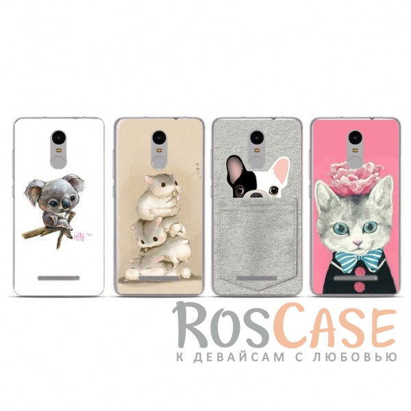 TPU чехол Sweet Art Animals для Xiaomi Redmi Note 4 TPU чехол Sweet Art Animals для Xiaomi Redmi Note 4<br><br>Тип: Чехол<br>Бренд: Epik<br>Материал: TPU