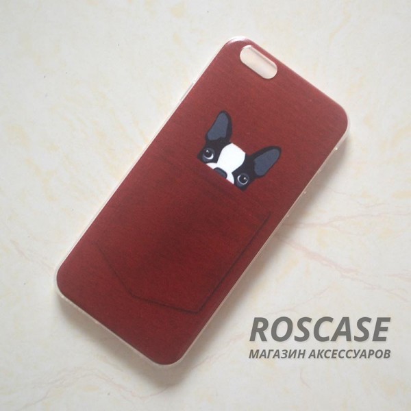 Тонкий силиконовый чехол с принтом Питомцы в кармане для Apple iPhone 6/6s (4.7) (Бордовый) Тонкий силиконовый чехол с принтом Питомцы в кармане для Apple iPhone 6/6s (4.7) (Бордовый)Описание:совместимость: Apple iPhone 6/6s (4.7);форм-фактор: накладка;материал: силикон.Особенности:не деформируется;надежная фиксация;легко очищается;износостойкий;присутствуют все функциональные вырезы;устойчив к повреждениям;оригинальный дизайн.<br><br>Тип: Чехол<br>Бренд: Epik<br>Материал: TPU