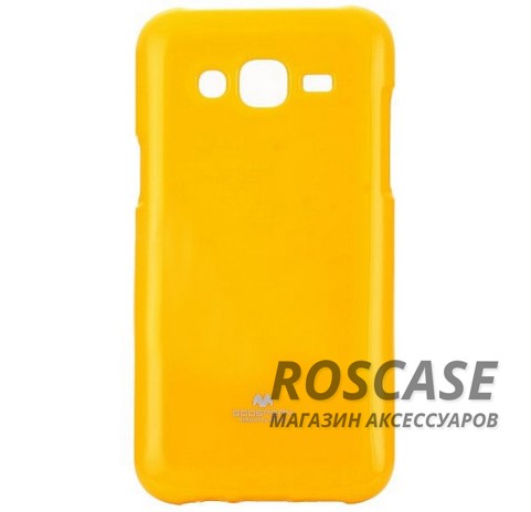 TPU чехол Mercury Jelly Color series для Samsung J500H Galaxy J5 (Желтый) TPU чехол Mercury Jelly Color series для Samsung J500H Galaxy J5 (Желтый)Описание:производитель - Mercury;совместим с Samsung J500H Galaxy J5;форм-фактор - накладка;материал - термополиуретан.Особенности:отличная защита гаджета от повреждений;поверхность - глянцевая;функционал - доступ к кнопкам, портам, проемы под камеру и динамик;ультратонкая.<br><br>Тип: Чехол<br>Бренд: Mercury<br>Материал: TPU