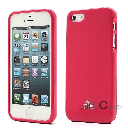 TPU чехол Mercury Jelly Color series для Apple iPhone 5/5S/SE (Малиновый) TPU чехол Mercury Jelly Color series для Apple iPhone 5/5S/SE (Малиновый)Описание: Изготовлен компанией Mercury;Спроектирован персонально для Apple iPhone 5/5S/5SE;Материал: термополиуретан;Форма: накладка.Особенности:Исключается появление царапин и возникновение потертостей;Восхитительная амортизация при любом ударе;Гладкая поверхность;Не подвержен деформации;Непритязателен в уходе.<br><br>Тип: Чехол<br>Бренд: Mercury<br>Материал: TPU