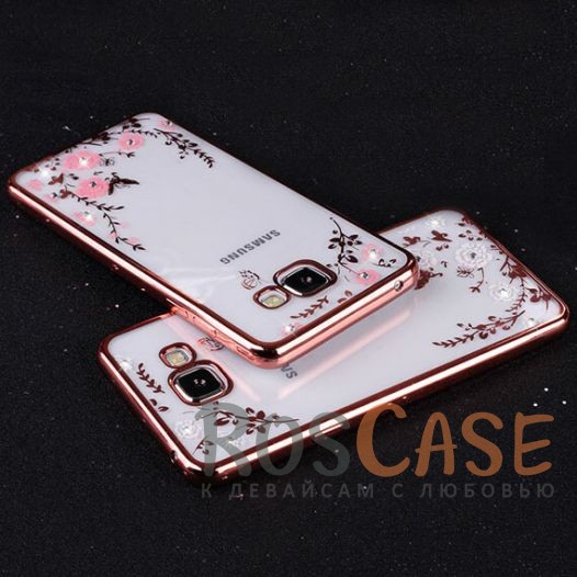 Прозрачный чехол с цветами и стразами для Samsung A320 Galaxy A3 (2017) с глянцевым бампером Прозрачный чехол с цветами и стразами для Samsung A320 Galaxy A3 (2017) с глянцевым бамперомОписание:совместим с Samsung A320 Galaxy A3 (2017);глянцевая окантовка, цветочный узор;материал - TPU;тип - накладка.<br><br>Тип: Чехол<br>Бренд: Epik<br>Материал: TPU
