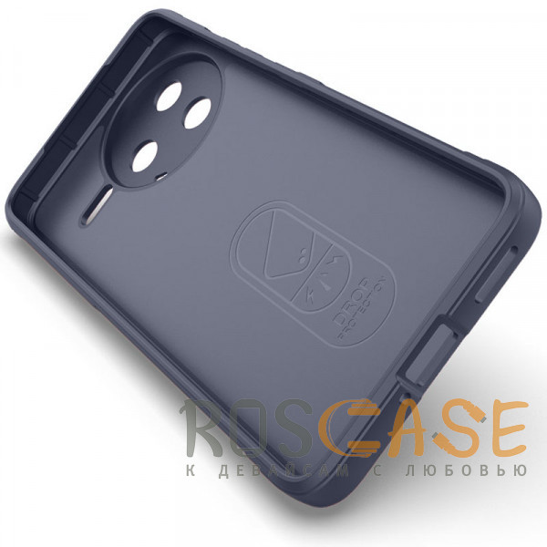 Изображение Темно-синий Flex Silicone | Противоударный чехол для Xiaomi Poco F7 Pro / Redmi K80 с защитой камеры и микрофиброй