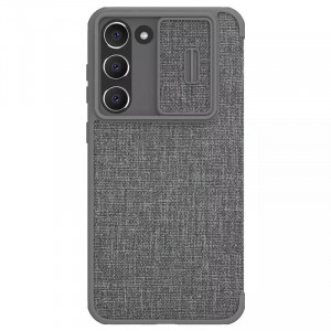 Nillkin Qin Cloth | Чехол-книжка с защитой камеры и текстильным покрытием  для Samsung Galaxy S23 Plus
