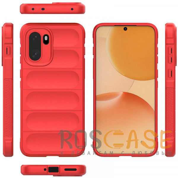 Фото Красный Flex Silicone | Противоударный чехол для OnePlus 15R / Ace 6 / 6T 5G с защитой камеры и микрофиброй