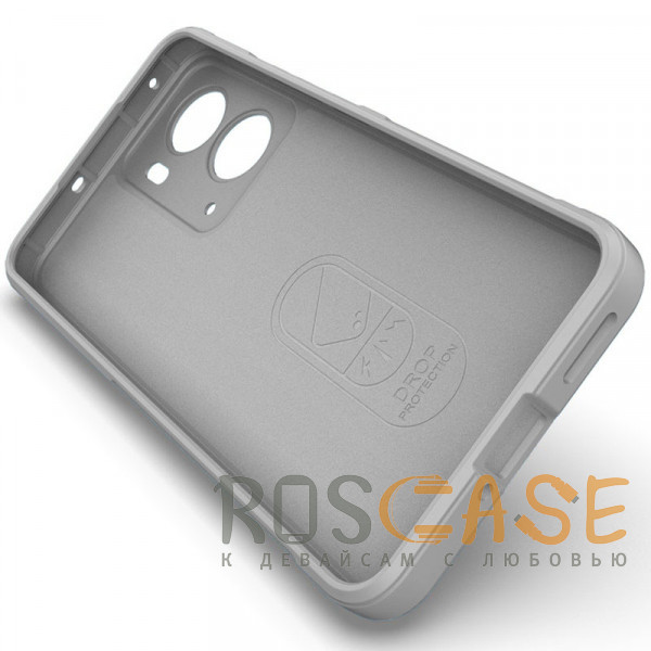 Изображение Серый Flex Silicone | Противоударный чехол для Realme P3 5G / Neo 7X с защитой камеры и микрофиброй