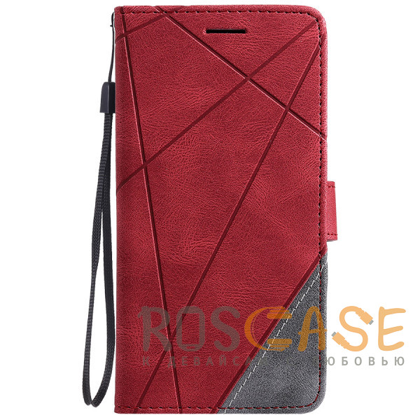 Фото Красный Retro Book | Кожаный чехол книжка / кошелек из Premium экокожи для Samsung Galaxy S21 Plus