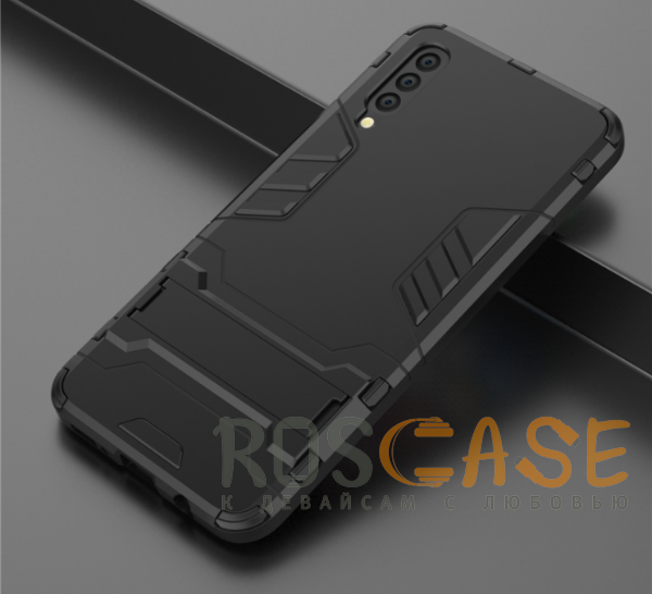 Фотография Черный / Soul Black Transformer | Противоударный чехол для Samsung A505F Galaxy A50 с мощной защитой корпуса