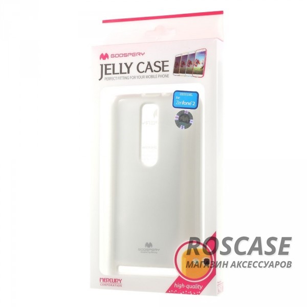 Изображение Белый Mercury Jelly Pearl Color | Яркий силиконовый чехол для для Asus Zenfone 2 (ZE551ML/ZE550ML)