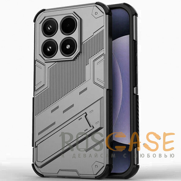 Фото Серый Megatron | Противоударный чехол-подставка для Xiaomi Mi 17 5G с защитой камеры