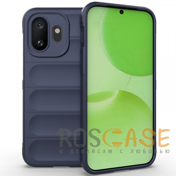 Фото Темно-синий Flex Silicone | Противоударный чехол для OnePlus 15T с защитой камеры и микрофиброй