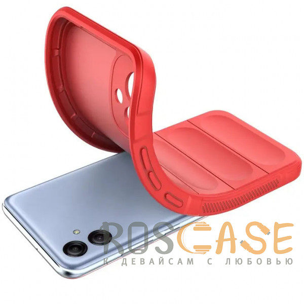 Фотография Красный Flex Silicone | Противоударный чехол для Samsung Galaxy A04e 4G с защитой камеры и микрофиброй
