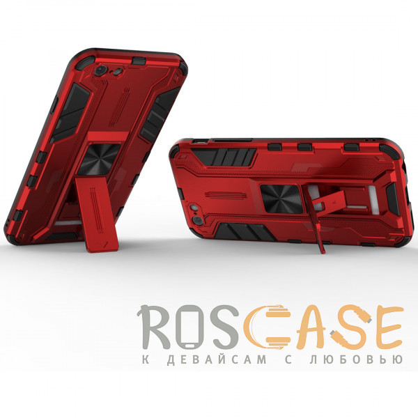 Фотография Красный Galvatron | Противоударный чехол-подставка для iPhone 7 / 8 / SE (2020, 2022) с защитой камеры