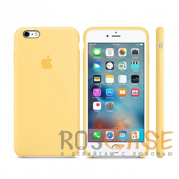 Фото Желтый Канареечный Чехол Silicone Case для iPhone 6/6S